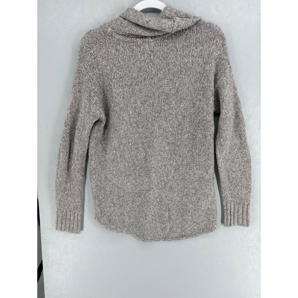 Eddie Bauer Womens Sweater Gray Cowl Neck Marled Knit Loungewear S - Picture 3 of 6